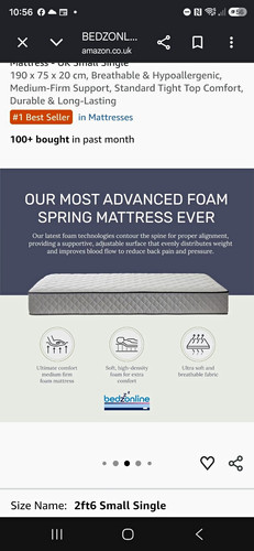 Bedz online small - online, foam